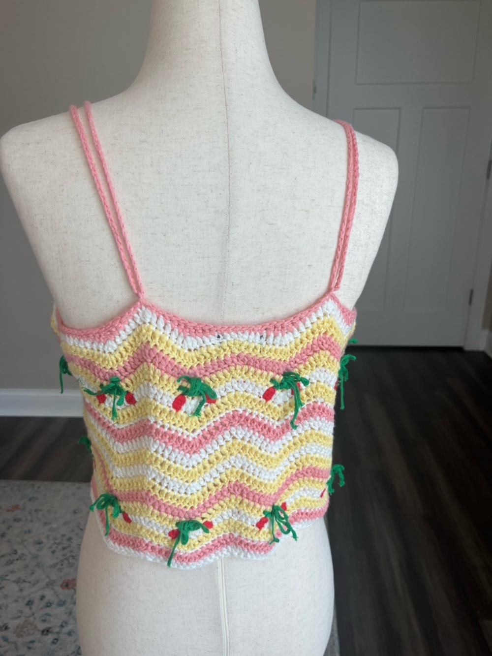 Women’s Summer Festival Crochet Crop Top - Picture 2 of 5
